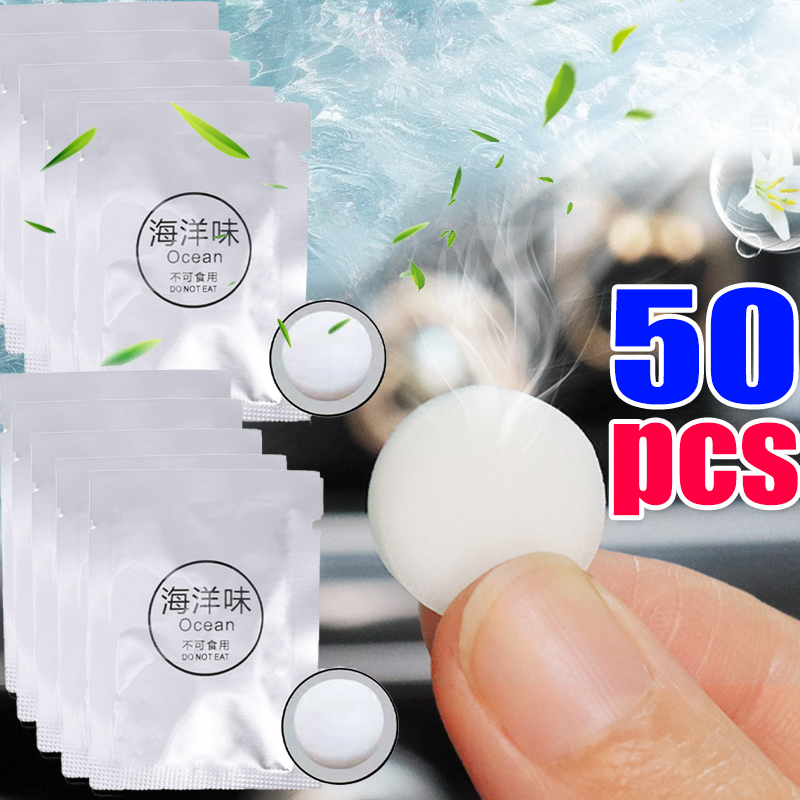 Car Fragrance Diffuser - エアフレッシュナータブレット詰め替え用固形香水アロマセラピータブレット車用エアコン吹き出し口フレグランスフレーバーディフューザー車内アクセサリー