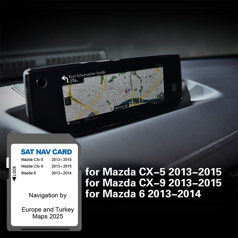 Car Accessories Uk - SDナビカード ヨーロッパ イギリス トルコ マツダ6 CX5