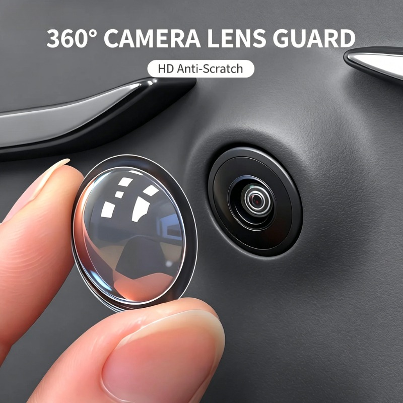 Rear Camera For Car - 2/4/8個入り 360度パノラマリアカメラプロテクター、車用HDクリアアンチスクラッチレンズガード