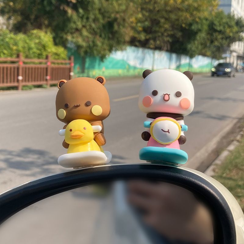 Yier Bubu スプリングスイングフィギュア かわいい漫 - Car Accessories Essentials のレビューと価格