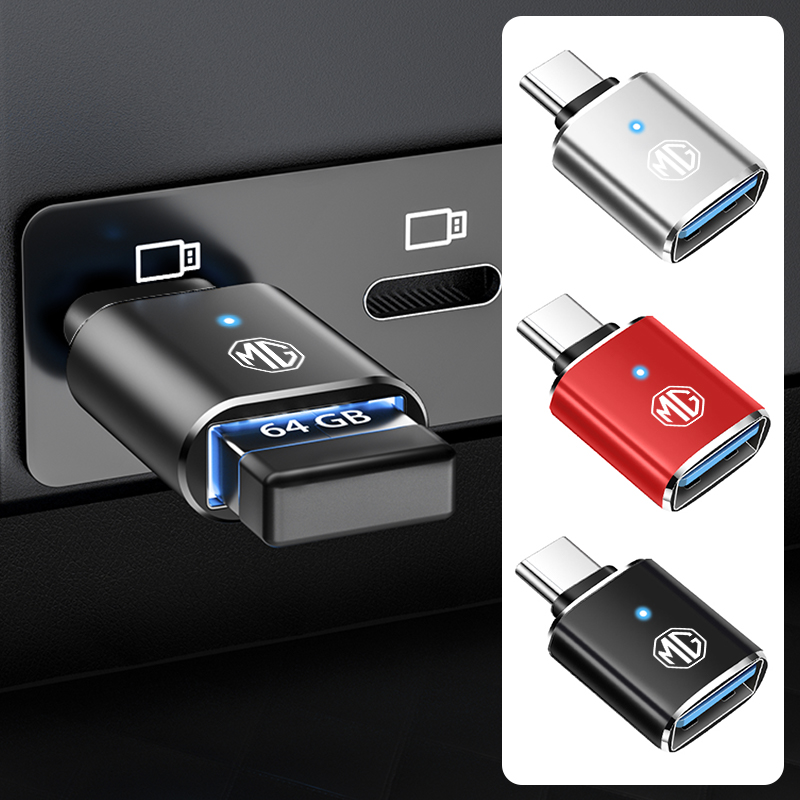 車載LEDタイプC-USB 3.0アダプターケーブルコンバー - Car Accessories Essentials のレビューと価格