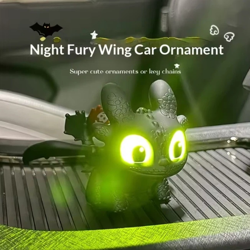本物のかわいい光る歯のない車内装飾品、ナイトフューリーウィン - Car Accessories Inside のレビューと価格