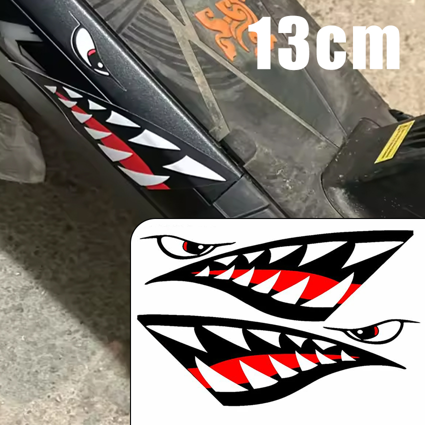 JDM サメの口歯車のステッカー漫画面白い防水サンシェードビ - Car Accessories On Amazon のレビューと価格