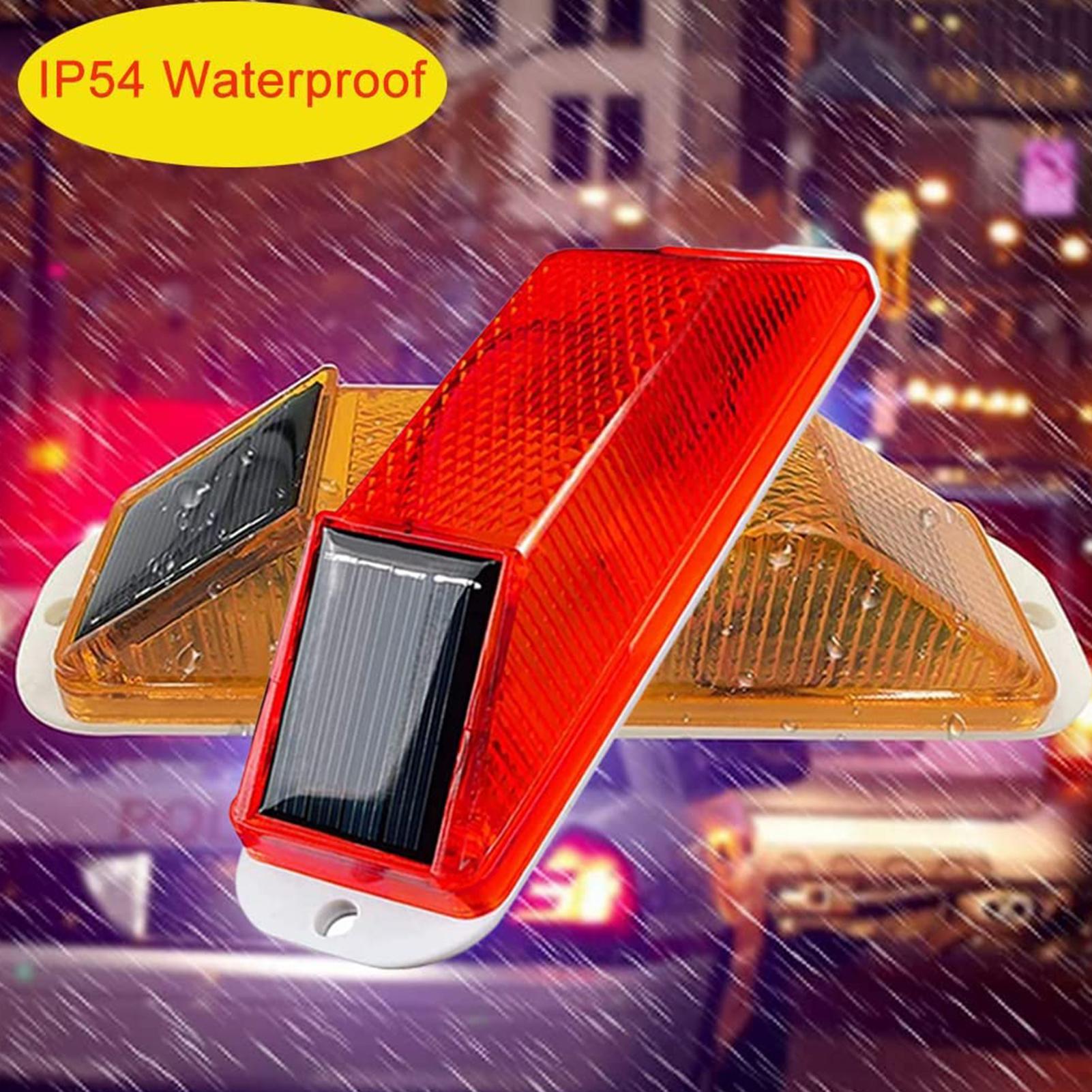LED ソーラーストロボ警告ランプソーラー夜間運転交通安全注 - Car Accessories For Night Driving のレビューと価格