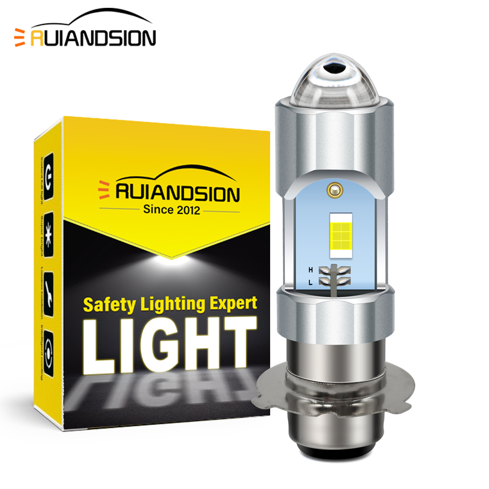 Ruiandsion-LEDモーターサイクルヘッドライト電球 - Car Accessories Xcent のレビューと価格