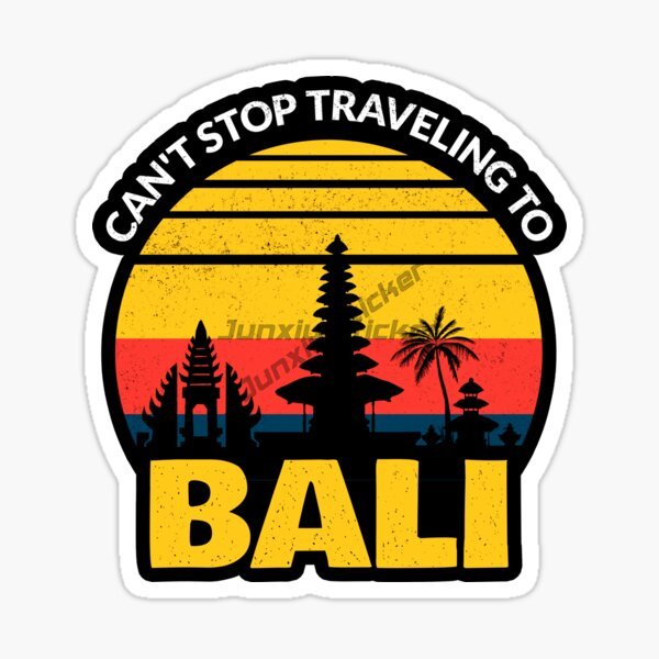 バリ島インドネシアビーチサーフィン風景車のステッカーカーアク - Car Accessories Bali のレビューと価格