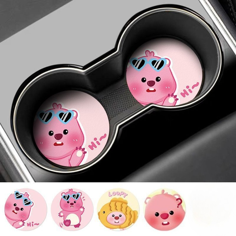 ルーピー・クリエイティブ・カートゥーン・カーコースター 男の - Car Accessories Inside のレビューと価格