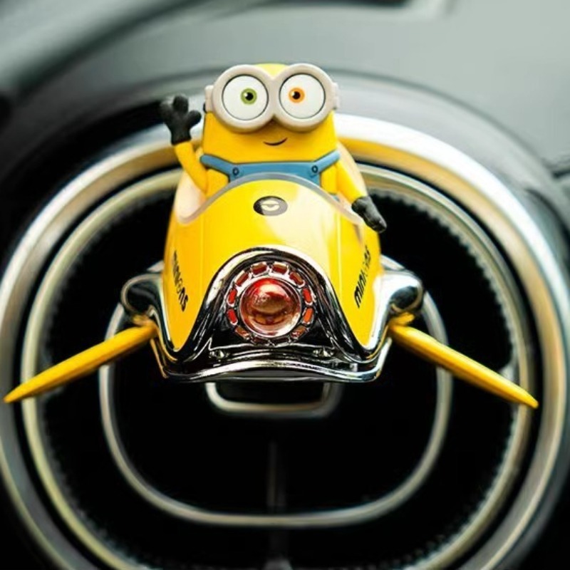 ミニオン風車用芳香剤、かわいい漫画風車用香水クリップ、クリエ - Car Accessories Inside のレビューと価格