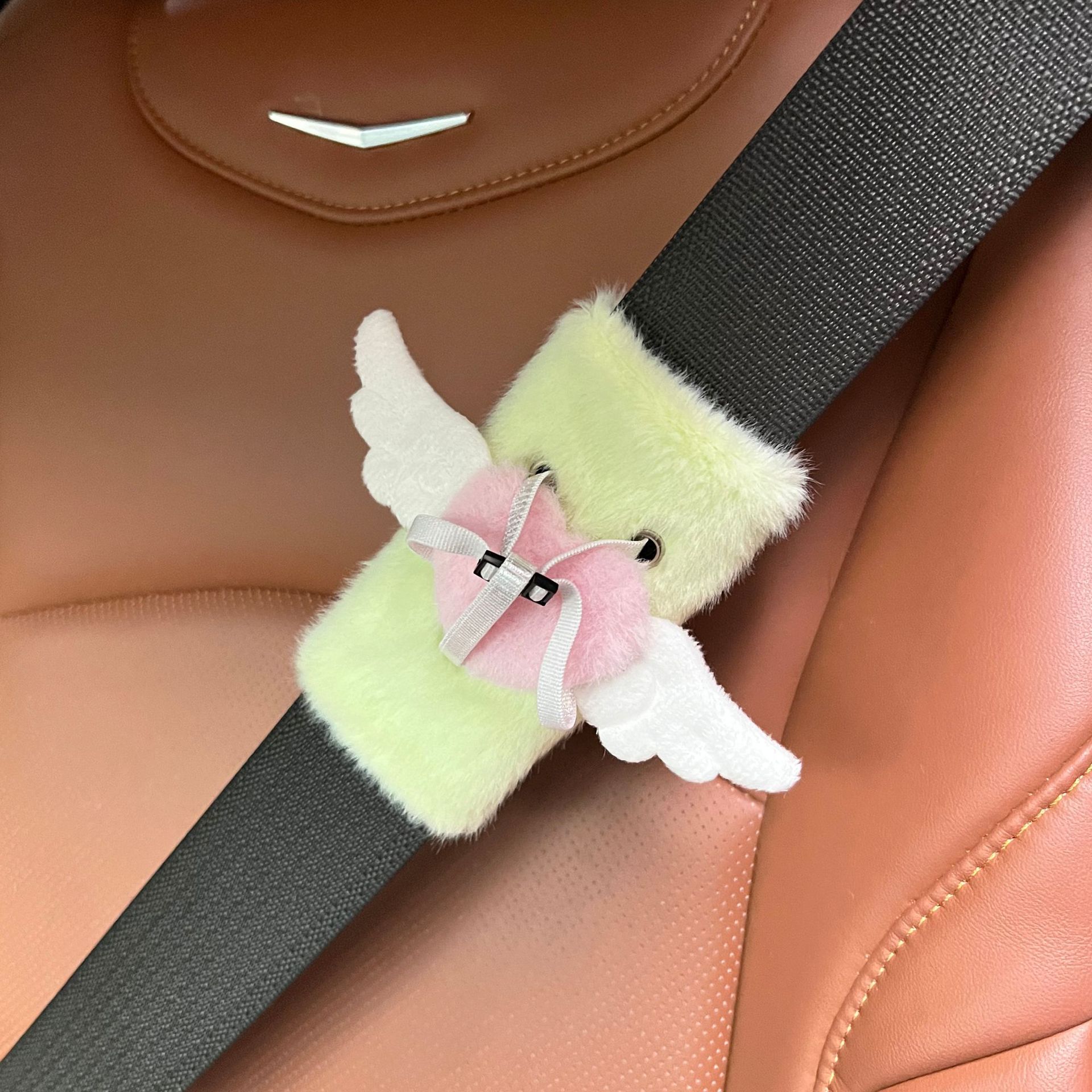 新しい 1 個車の漫画ソフトシートベルトカバー自動車シートベ - Car Accessories Essentials のレビューと価格