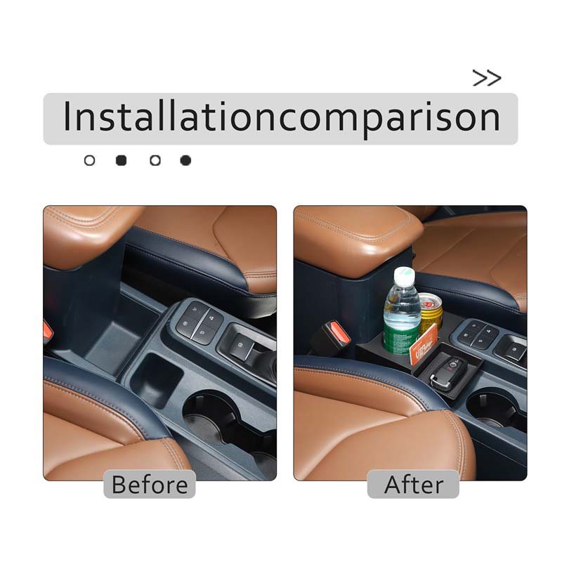 カーセンターコンソール収納ボックスカップホルダーオーガナイザ - Car Accessories Essentials のレビューと価格