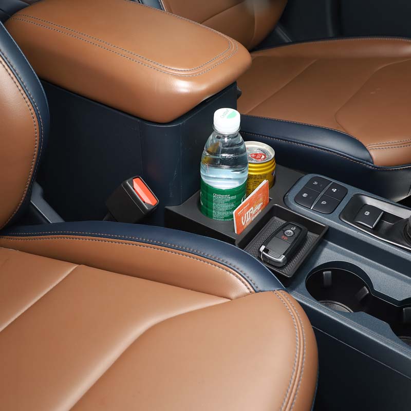 カーセンターコンソール収納ボックスカップホルダーオーガナイザ - Car Accessories Essentials のレビューと価格