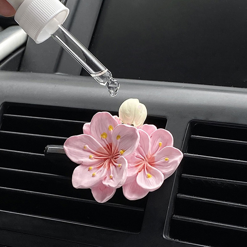 1pc 車のファッション小さな絶妙な香水クリップ花の形の空気 - Car Fragrance Diffuser のレビューと価格