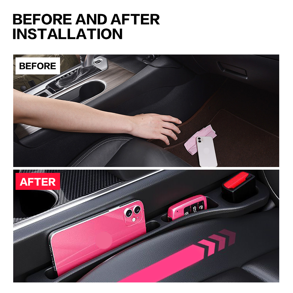 2X 車のシート隙間埋め具 シート間の隙間用インテリア装飾ア - Car Accessories Essentials のレビューと価格