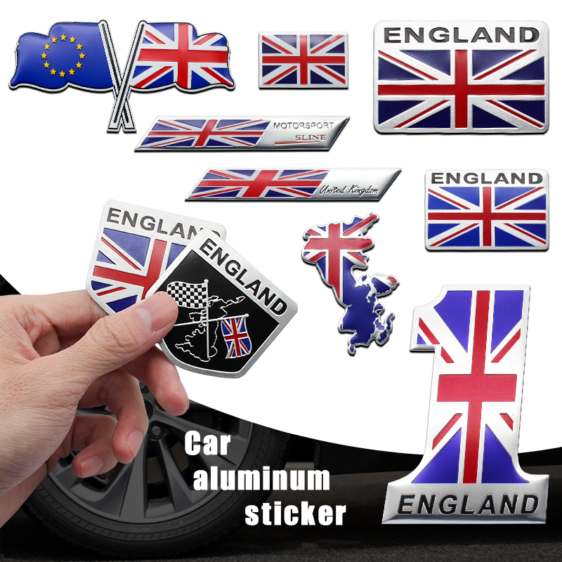 3D アルミイングランド英国英国国旗マップ車オートバイバッジ - Car Accessories Uk のレビューと価格