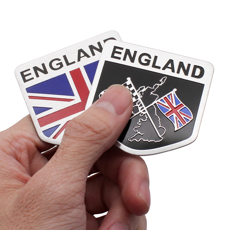 3D アルミイングランド英国英国国旗マップ車オートバイバッジ - Car Accessories Uk のレビューと価格